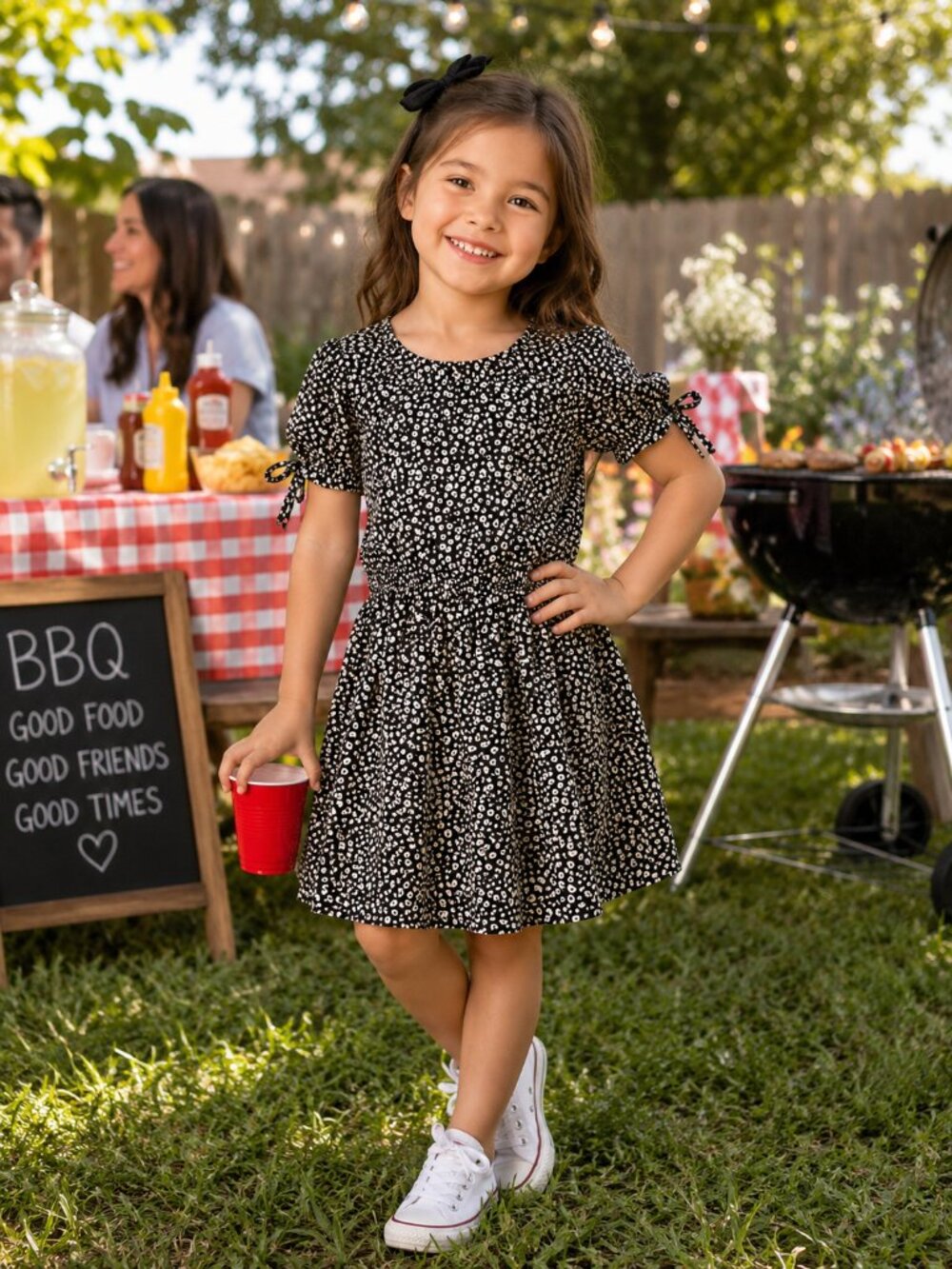 Cat & Jack Girls XS 4/5 Leopard Print Off Shoulder Dress Flutter Sleeve